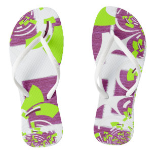 Violet Flip Flops