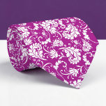 Violet Floral Pattern Custom Necktie Krawatte<br><div class="desc">This custom necktie features a sophisticated floral pattern, making it a stylish and unique accessory. It's perfect for adding a touch of personality to any outfit, whether it's for a special occasion or everyday wear. The high-quality fabric ensures a comfortable and long-lasting wear, and the custom design allows you to...</div>