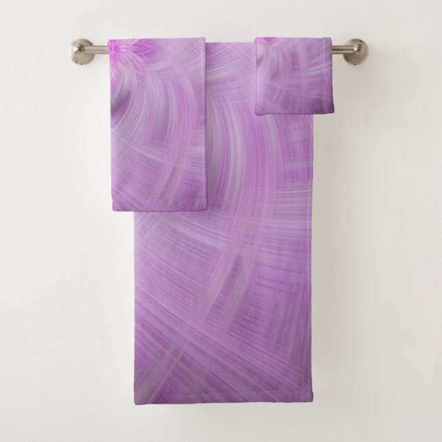 VIOLET - Fraktal Art - Badhandtuch Set (Insitu)