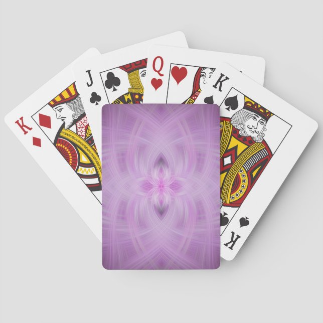 VIOLET - Fraktal Art - Spielkarten (Rückseite)