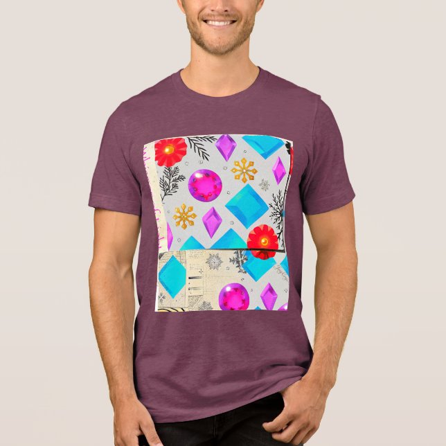 Violet Glow | Light Serie von JoyCrys Studio Tri-Blend Shirt (Vorderseite)