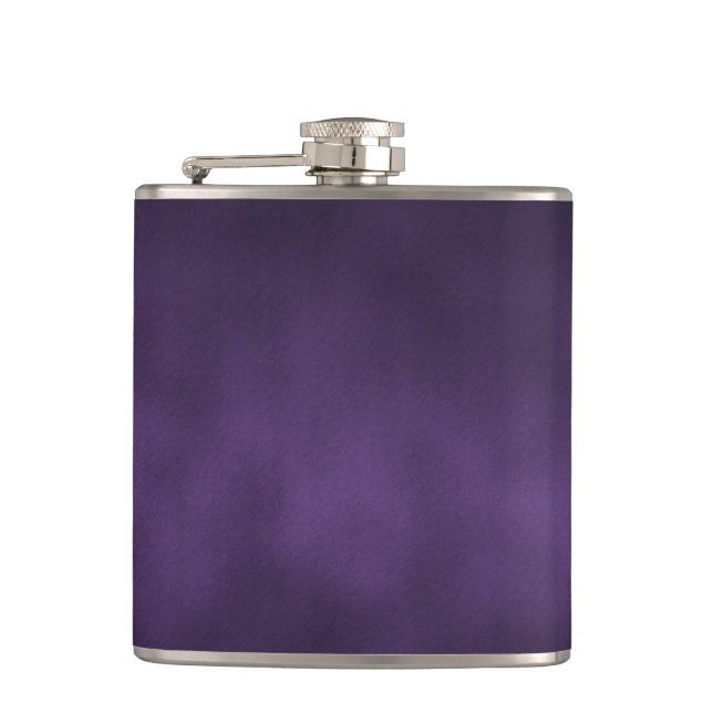 Violet Gothic Ombre Kunst Flachmann (Vorderseite)