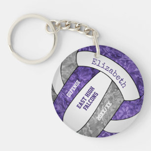 violet gris girly sport personnalisé volley-ball