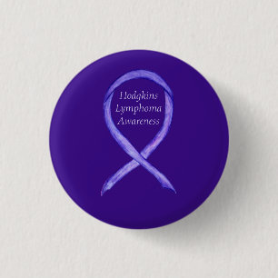 Violet Hodgkins Lymphom-Bewusstseins-Schleifen-But Button