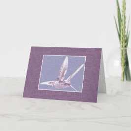Violet Hummingbird Grußkarte Karte