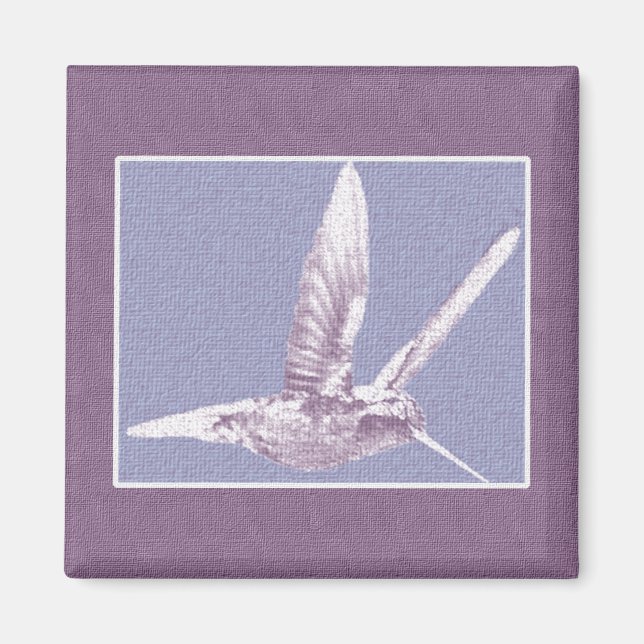 Violet Hummingbird Magnet (Vorne)