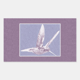Violet Hummingbird Rechteckiger Aufkleber