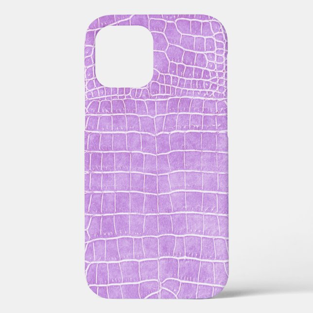 Violet Imitate Krokodile Leder Case-Mate iPhone Hülle (Rückseite)
