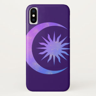 Violet Indigo Purple Mond & Sonne Zen Case-Mate iPhone Hülle