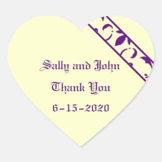 Violet, Jaune pâle, Sticker Favoris