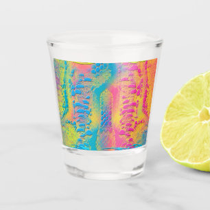 VIOLET LACE - Digital - Fraktal Art - Schnapsglas