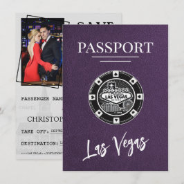 Violet Las Vegas Passport Save the Date