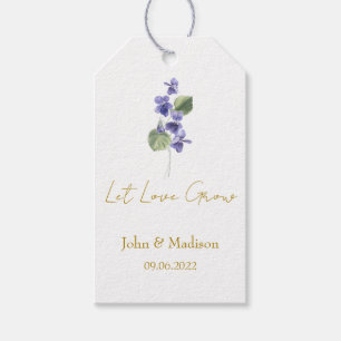 Violet Lass Liebe wachsen Hochzeitssamen Geschenkanhänger