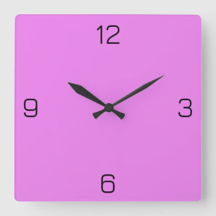 Violet / Lavendel Magenta EE82EE - Option für den Quadratische Wanduhr