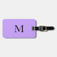 Violet Light Lila Monogram Initial Name Gift