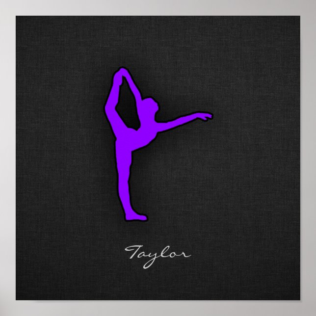 Violet Lila Ballet Dancer Poster (Vorne)