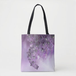 Violet Lila blühende Blume Orchideen Tasche