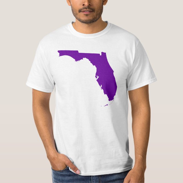 Violet Lila Florida T-Shirt (Vorderseite)