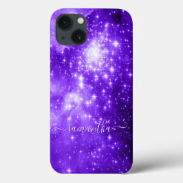 Violet Lila Funkelnd Sterne Celestial Foto Case-Mate iPhone Hülle