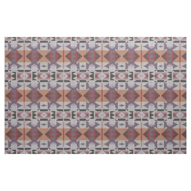 Violet Lila rosa Orange Red Gray Ethnic Look Stoff (Fat Quarter (45,7 x 55,9 cm))