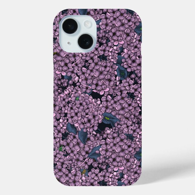 Violet Lilac Garden Case-Mate iPhone Hülle (Rückseite)