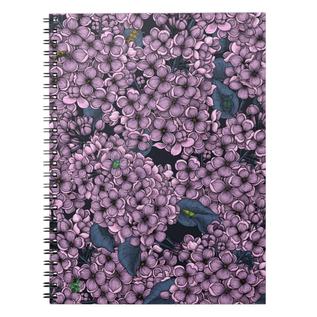 Violet Lilac Garden Notizblock (Vorderseite)