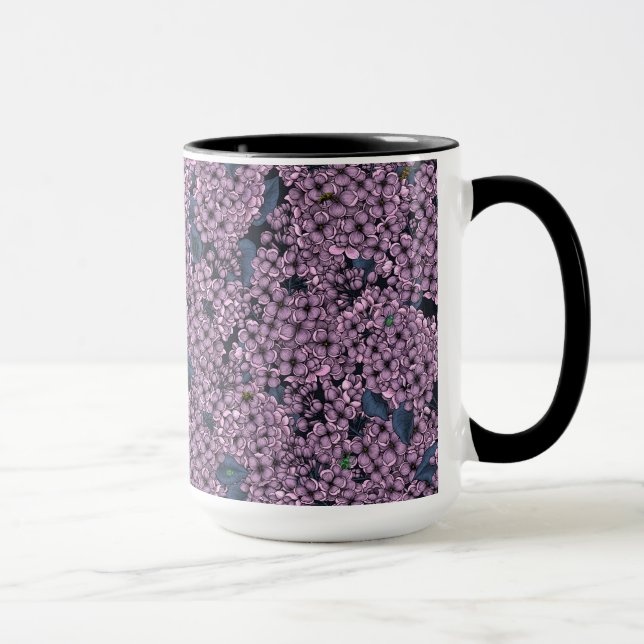 Violet Lilac Garden Tasse (Rechts)