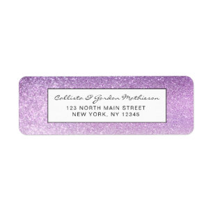 Violet Lilac Pastel Lila Triple Glitzer Ombre