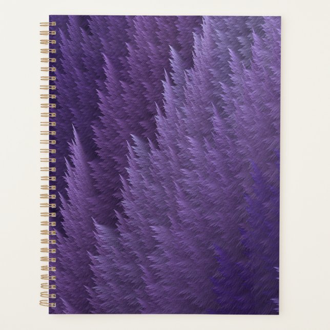 Violet Lilac Purple Tartan Feather Pattern (Devant)