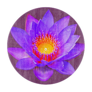 Violet Lotus Blume Schneidebrett