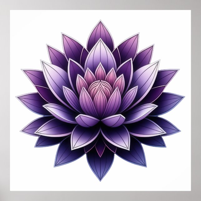 Violet Lotus Serenity Poster (Vorne)