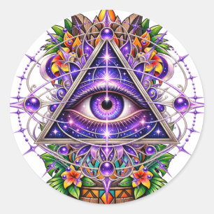 Violet Lunar Eye Aufkleber