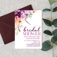 Violet Magenta Lila florale Blume Brautparty