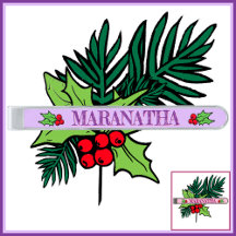 Violet Maranatha Advent Krawatte Bar