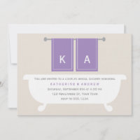 Violet Mit Monogramm Bath Handtücher Brautparty