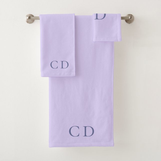 Violet monogramme initiales minimaliste (En situation)