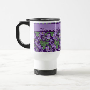 Violet-Muster-Umarmung zur Personalisierung Reisebecher
