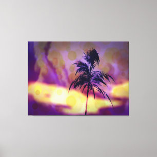 Violet N Gold Grass Art Canvas Print Leinwanddruck