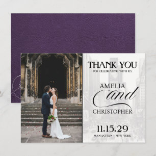Violet New York City Passport Dankeskarte