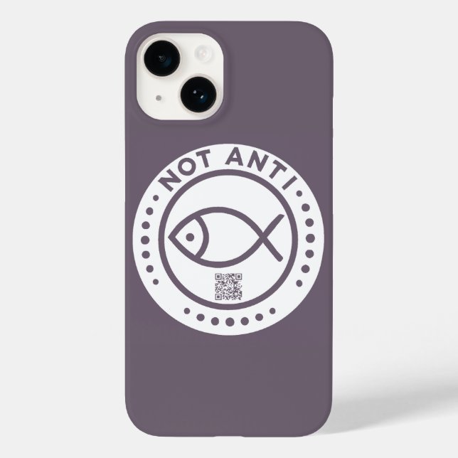 Violet NotAntiFish Telefongehäuse Case-Mate iPhone 14 Hülle (Rückseite)