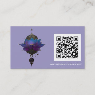 VIOLET ORACLE MYSTISCHES LOTUS-SYMBOL VISITENKARTE