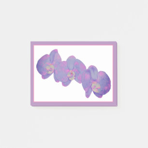 Violet Orchids Post-it Klebezettel