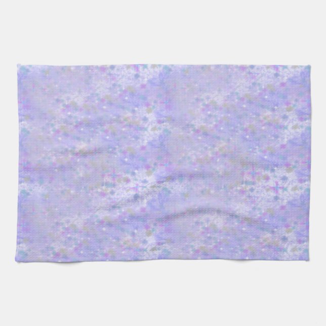 Violet Polka Dots Geschirrtuch (Horizontal)