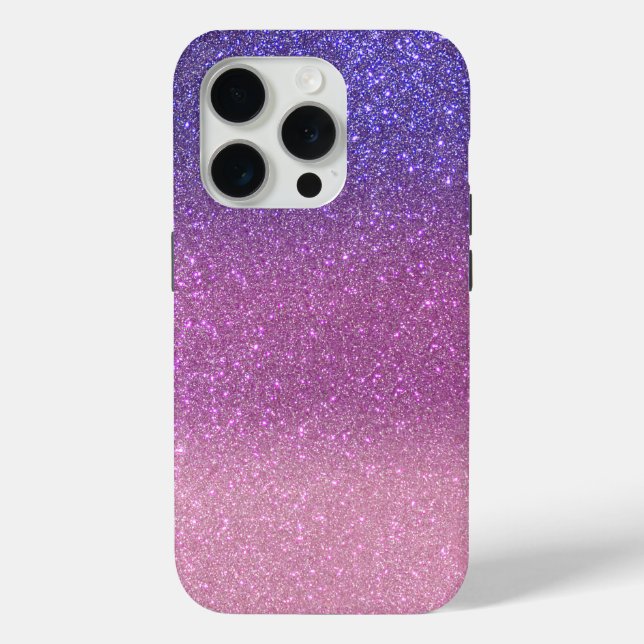 Violet Princess Blush Pink Triple Glitzer Case-Mate iPhone Hülle (Rückseite)