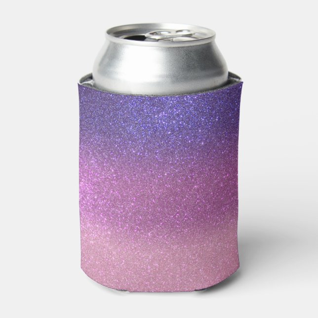 Violet Princess Blush Pink Triple Glitzer Dosenkühler (Kanne Vorderseite)