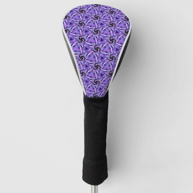 Violet Pulse Golf Headcover (Vorderseite)