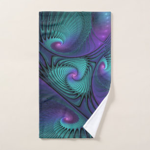 Violet rencontre Turquoise moderne art fractal abs