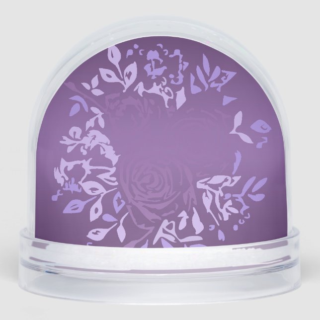 Violet Rose Schneekugeln (Vorderseite)