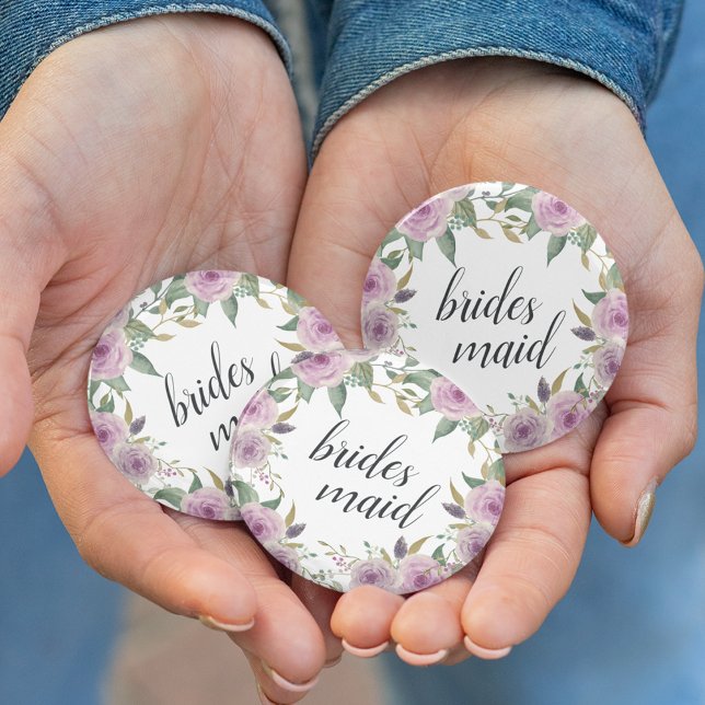 Violet & Sage Bridesmaid Button (Von Creator hochgeladen)