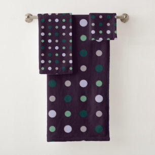 Violet, sarcelle et vert